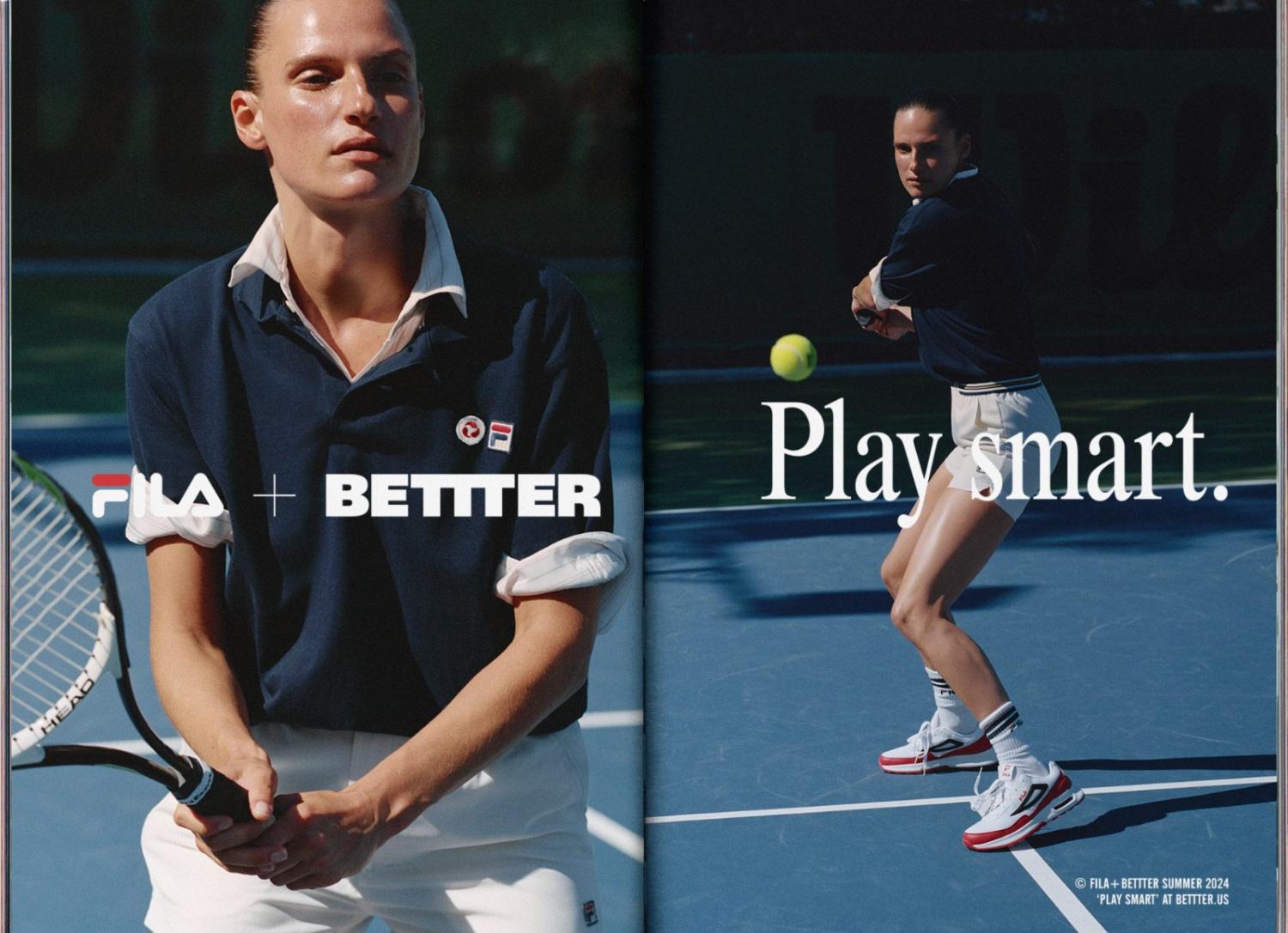 Cate Underwood by Ania Brudna for Julie Pelipas Bettter x Fila Summer 2024 Ad Campaign