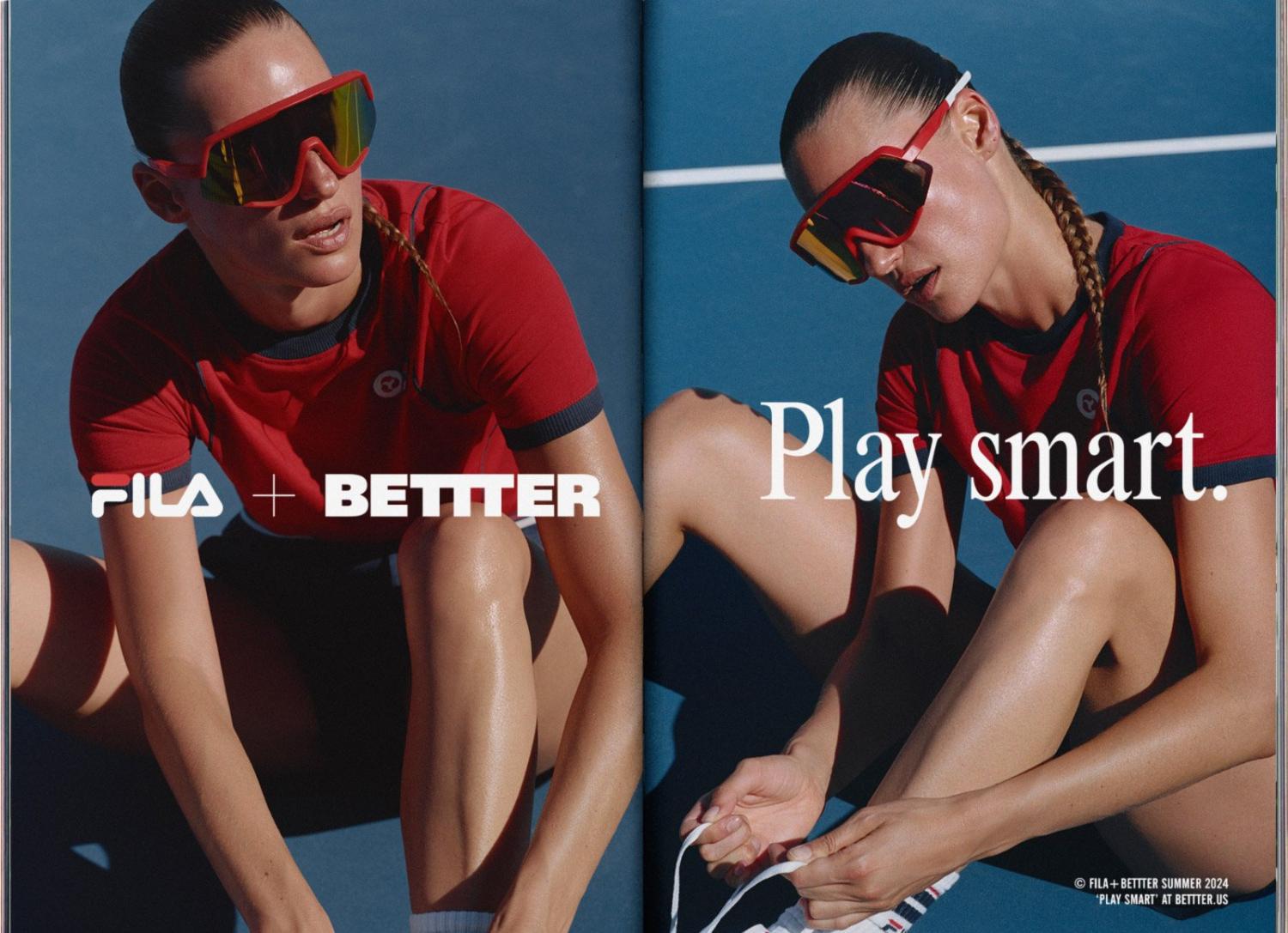 Cate Underwood by Ania Brudna for Julie Pelipas Bettter x Fila Summer 2024 Ad Campaign