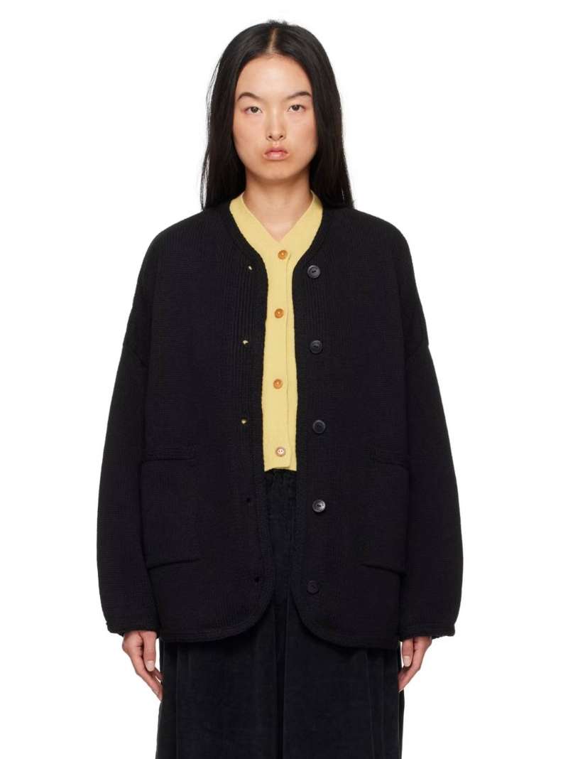 Cordera Black Cotton Cardigan  SSENSE