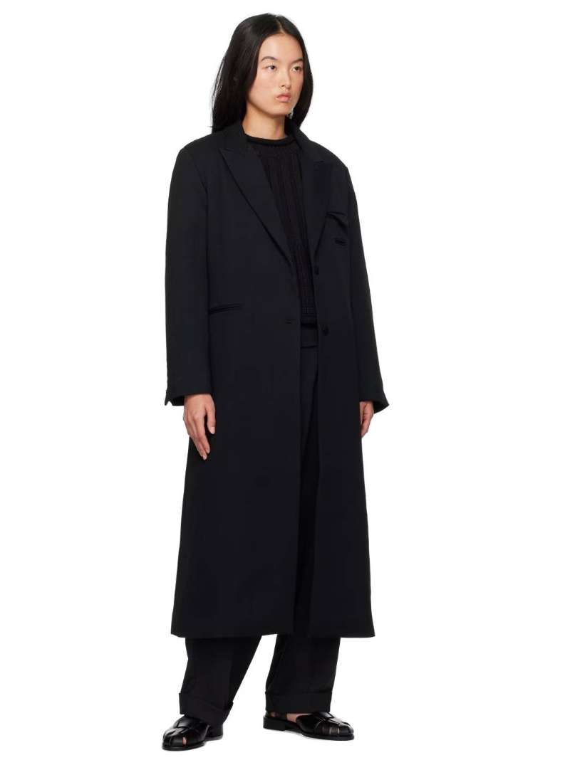 Cordera Black Light Wool Coat  SSENSE