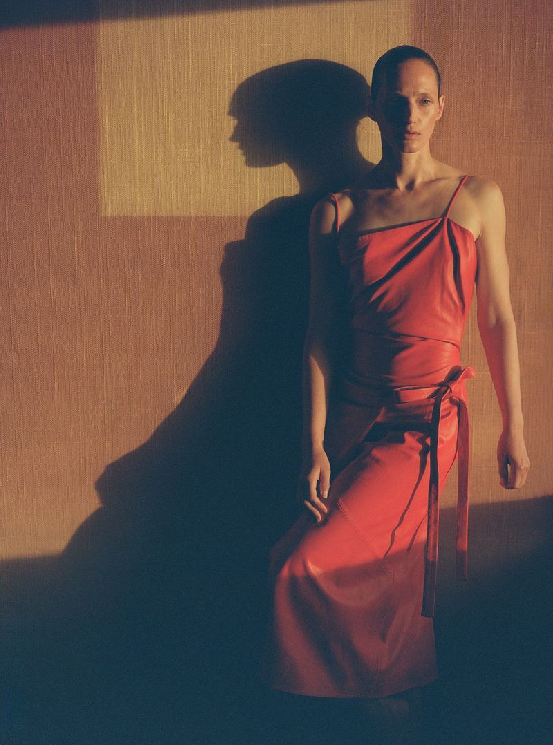 Net-A-Porter Pre-Fall Style for the New Season PROENZA SCHOULER Red Delancy wrap-effect leather midi dress