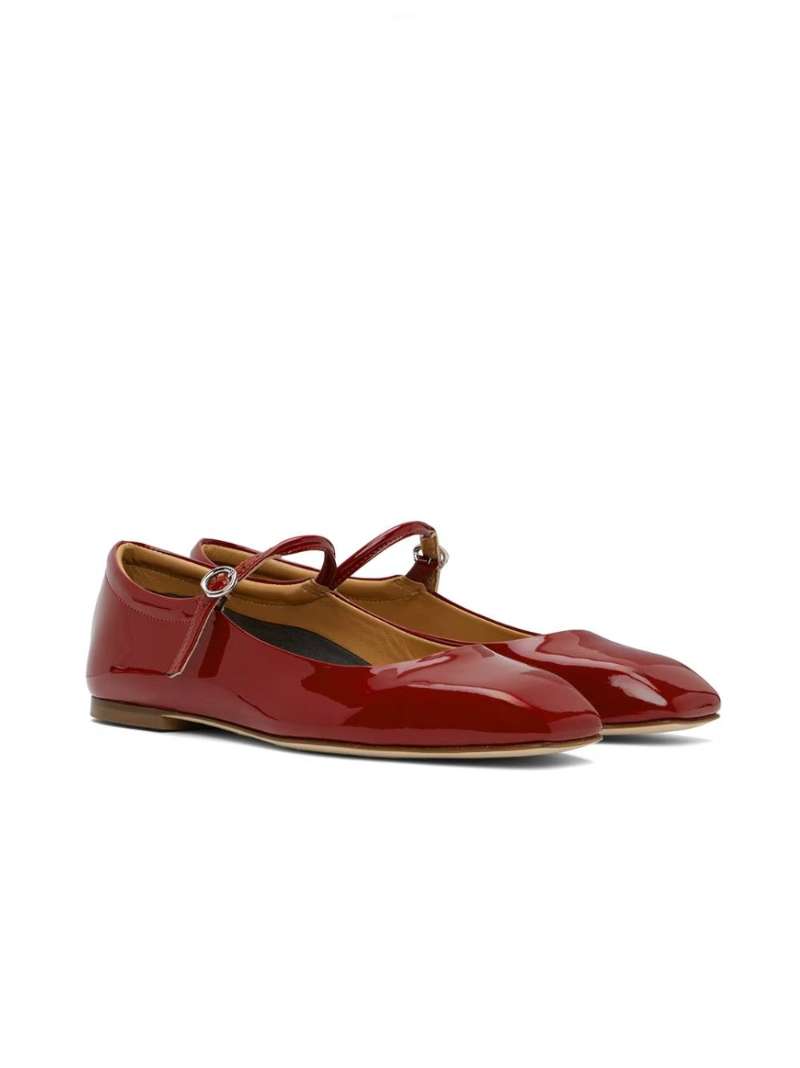 Aeyde Red Uma Ballerina Flats  SSENSE