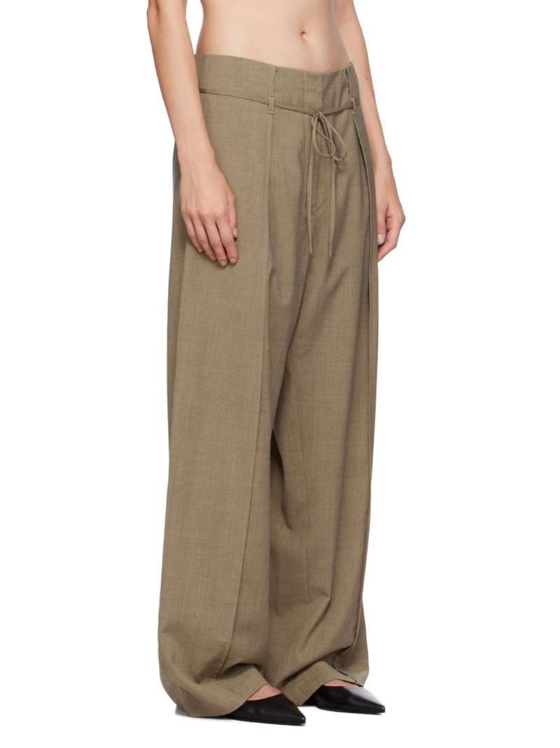 LE17SEPTEMBRE Beige Drawstring Trousers  SSENSE