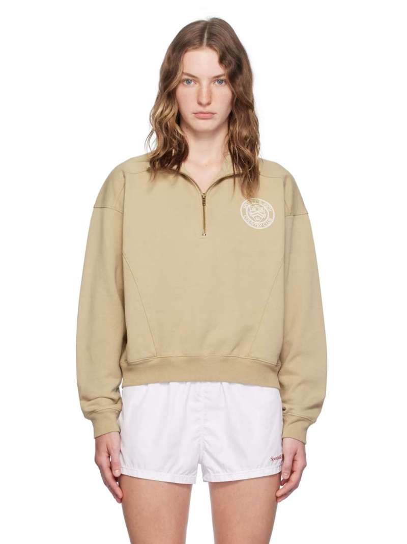 Sporty & Rich Beige 'Paris Country Club' Sweatshirt  SSENSE