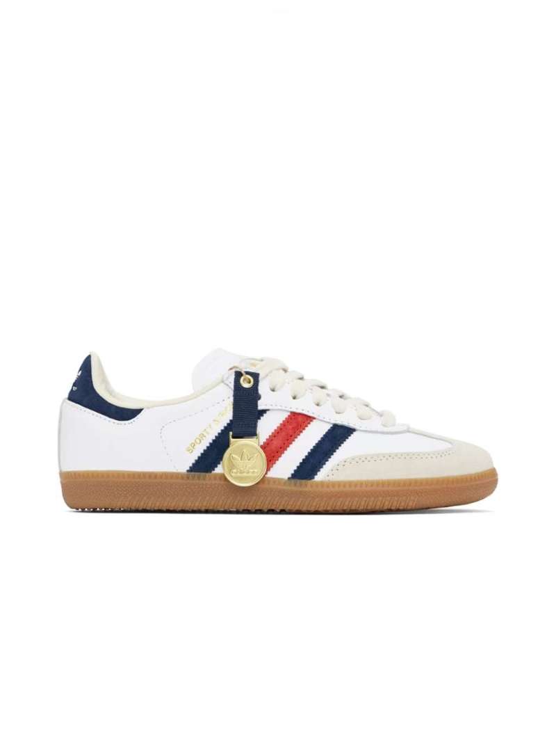 White Red Navy adidas Originals Edition Samba OG Sneakers  SSENSE