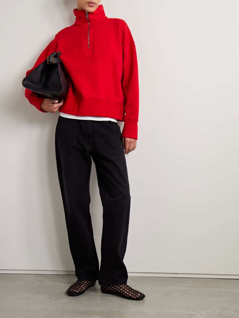 THE ROW Stanfield cotton-blend jersey sweatshirt | NET-A-PORTER