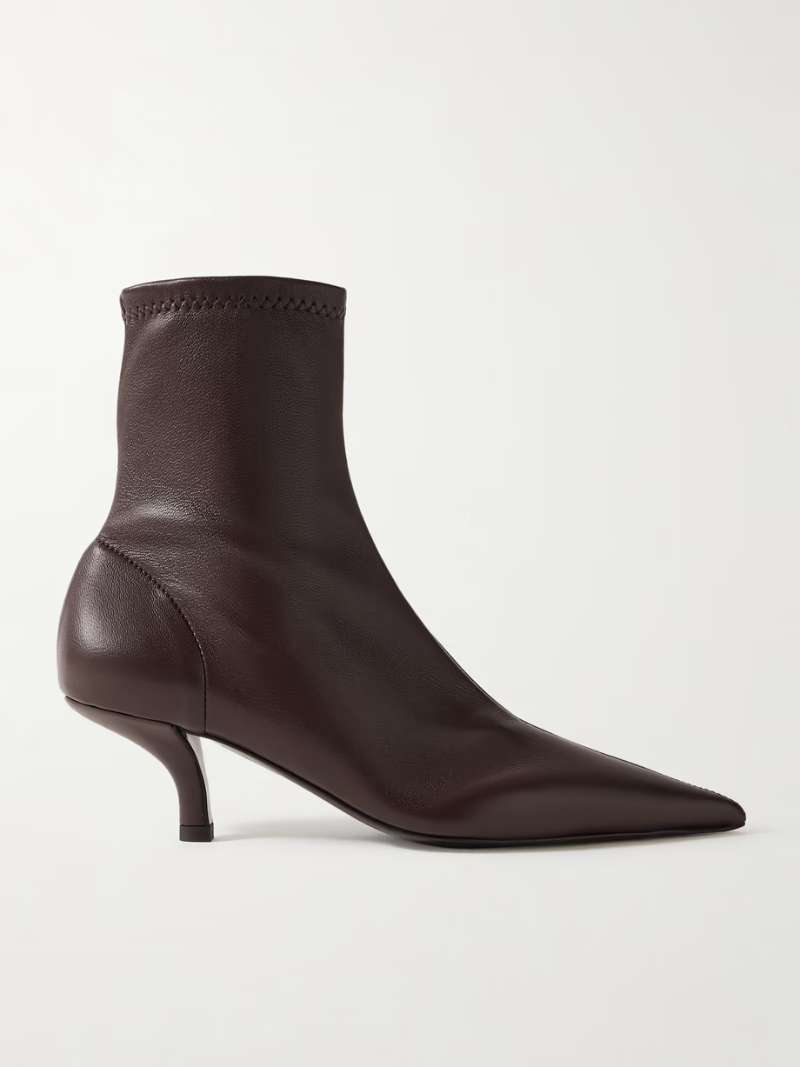 TOTEME The Heeled Sock leather ankle boots  NET-A-PORTER