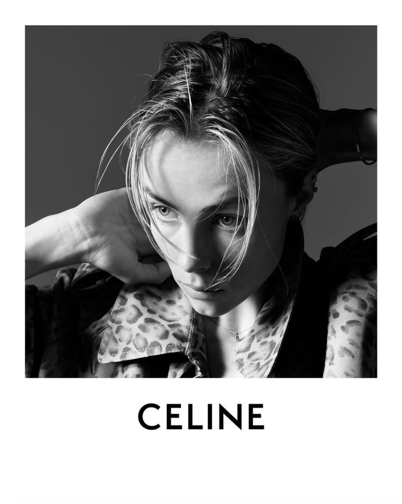 Edie Campbell by Hedi Slimane for Celine Summer 2024 Ad Campaign