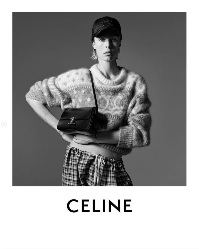 Edie Campbell by Hedi Slimane for Celine Summer 2024 Ad Campaign