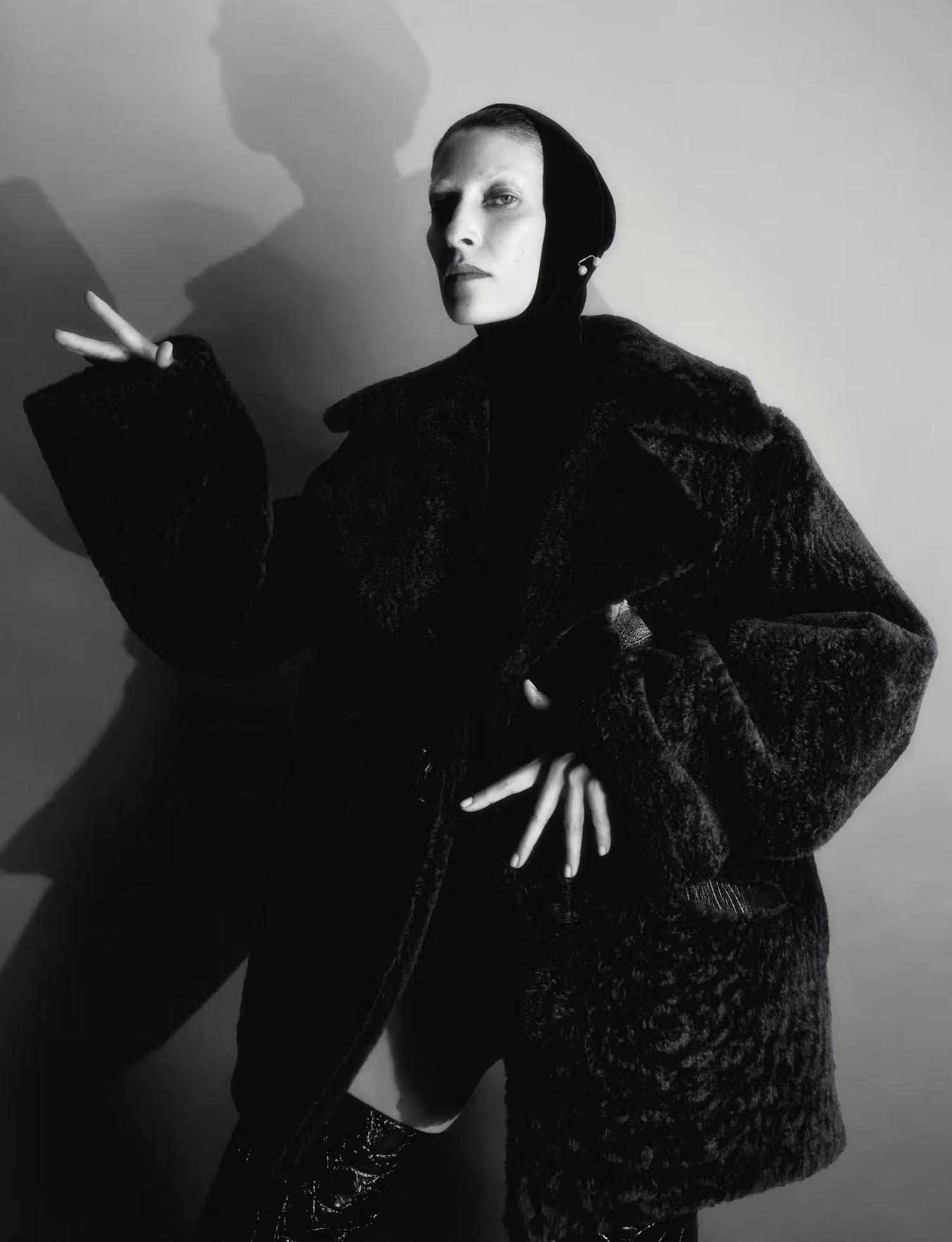 Anamaria Cioboata in Schiaparelli by Umit Savaci for Exhibition Magazine Fall-Winter 2024