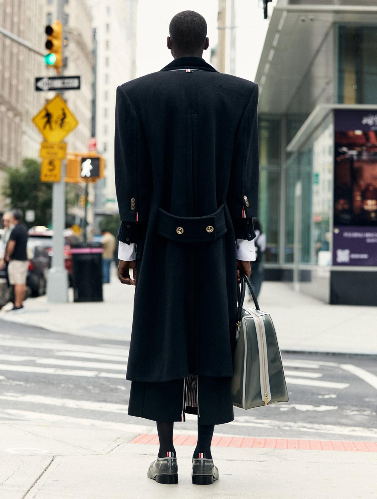 Debra Shaw & Mo Thiam in Thom Browne by Jonas Huckstorf for Document Journal Fall-Winter 2024