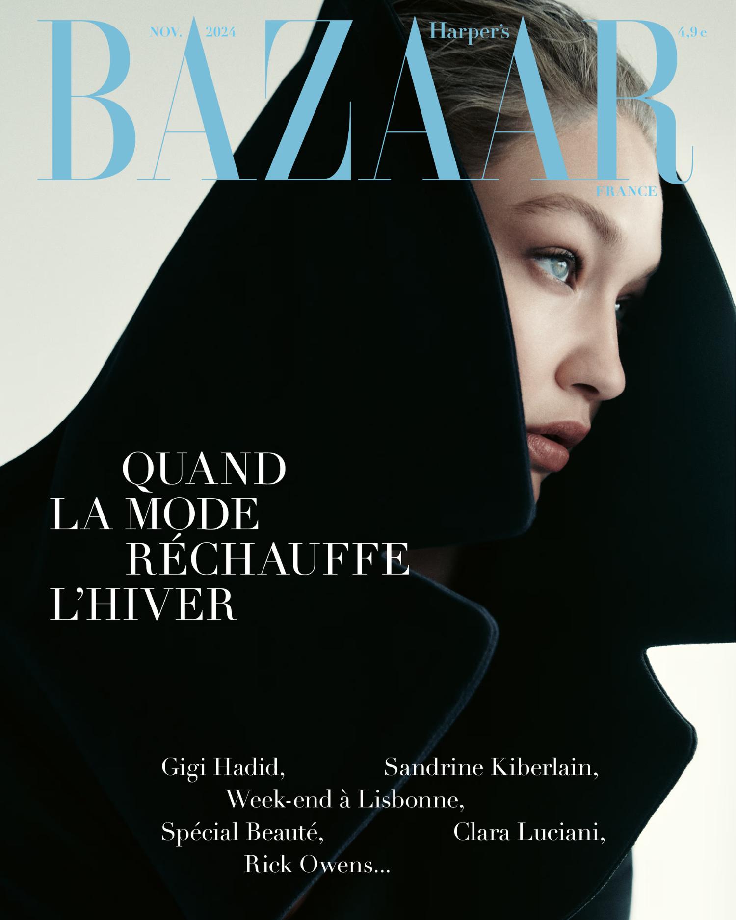 Gigi Hadid Covers Harper's Bazaar France November 2024