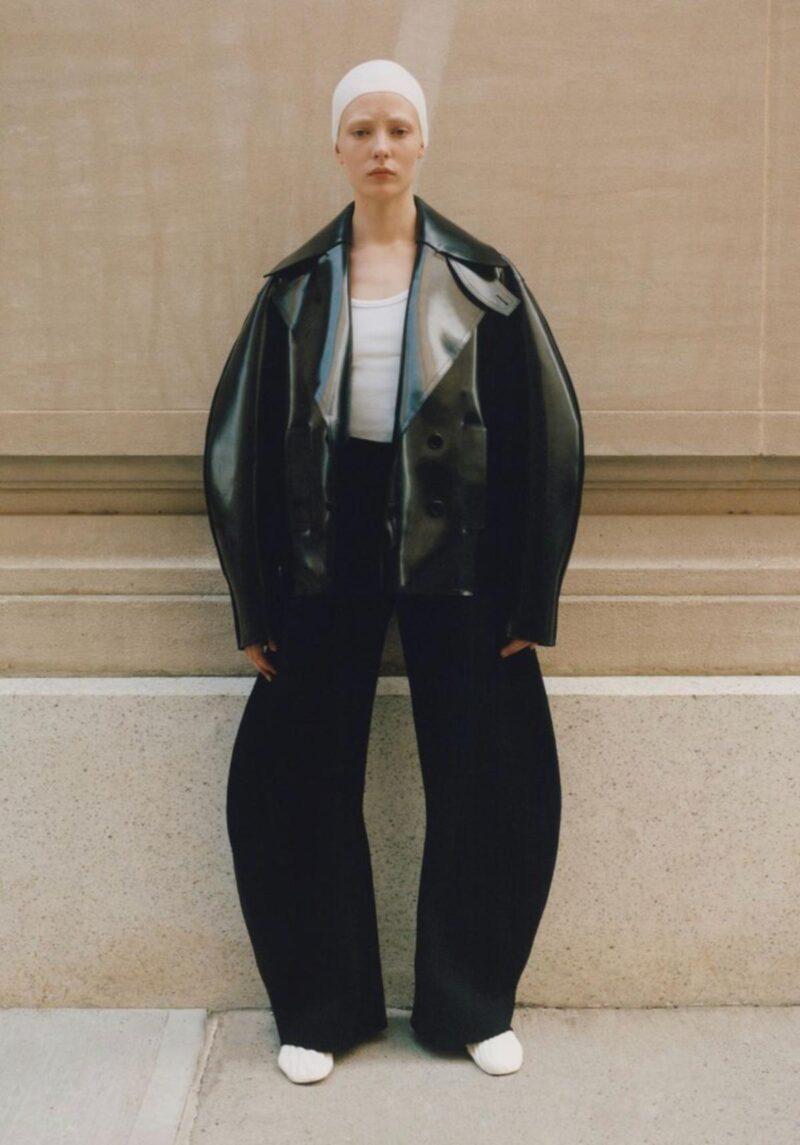 Celeste Fitzpatrick in Fall’s Best Peacoats by Dudi Hasson for WSJ Magazine October 2024