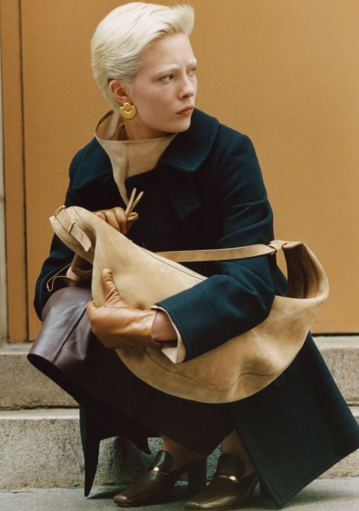 Celeste Fitzpatrick in Fall's Best Peacoats by Dudi Hasson for WSJ Magazine October 2024