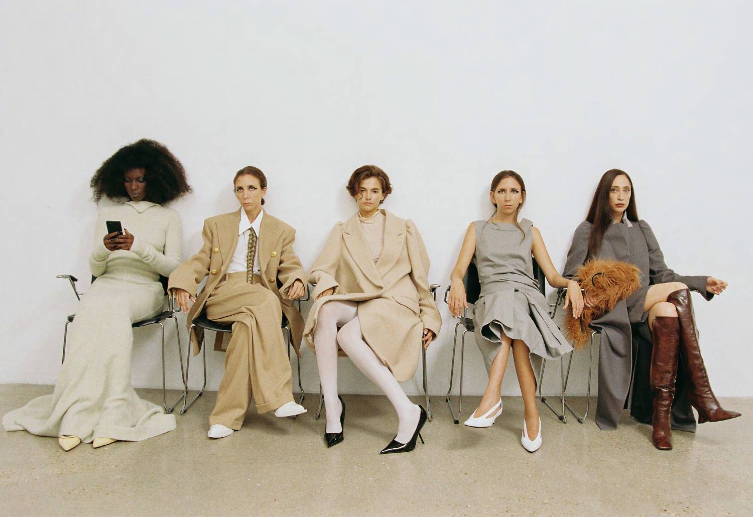 Ida Aduke, Lena Hardt, Marie-Agnes Diene, Talytha Pugliesi by Angela Suarez for SSAW Magazine Fall-Winter 2024