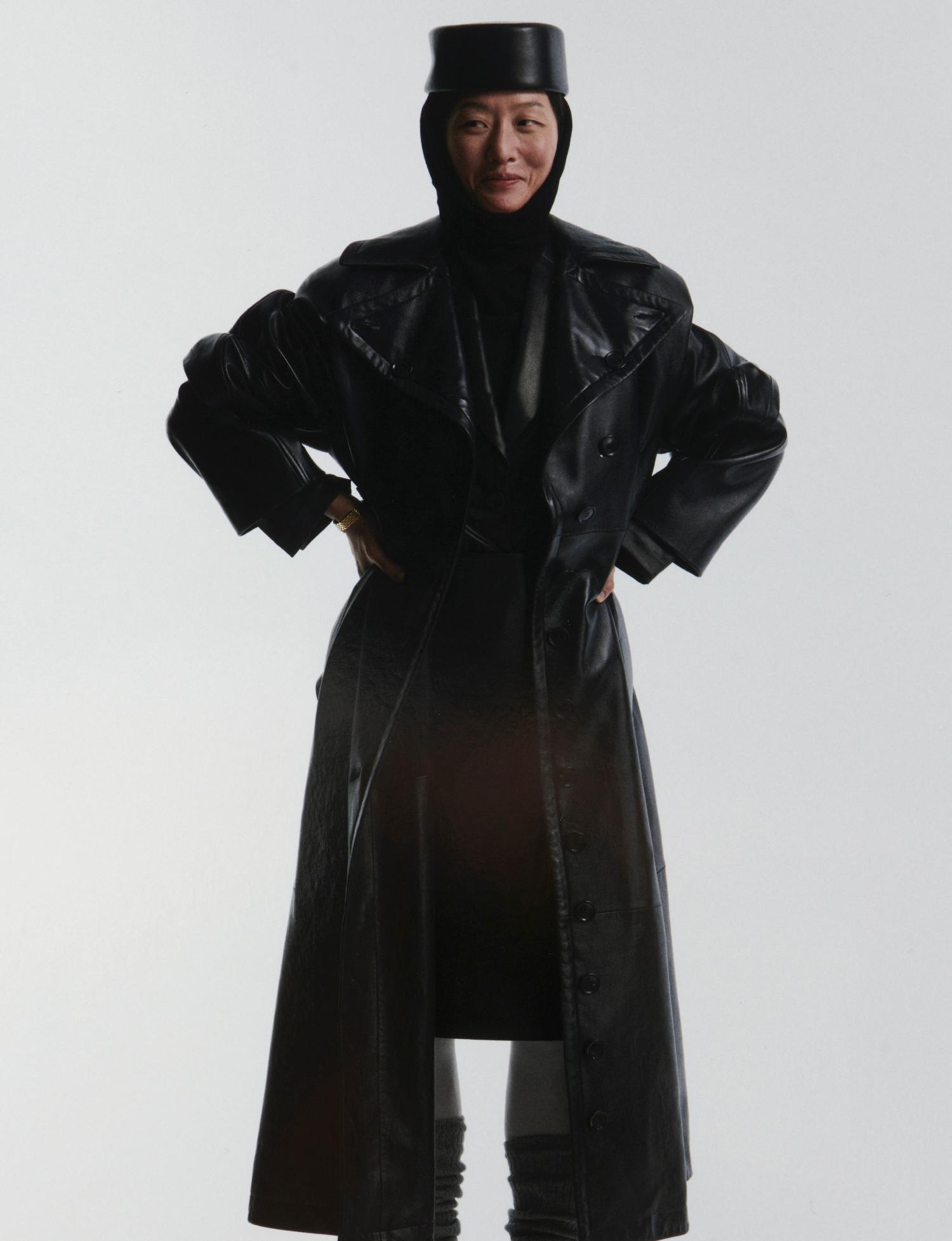 Trench Touch: Mia Kwon by Philippine Chaumont and Agathe Zaerpour for Harper's Bazaar France March 2024