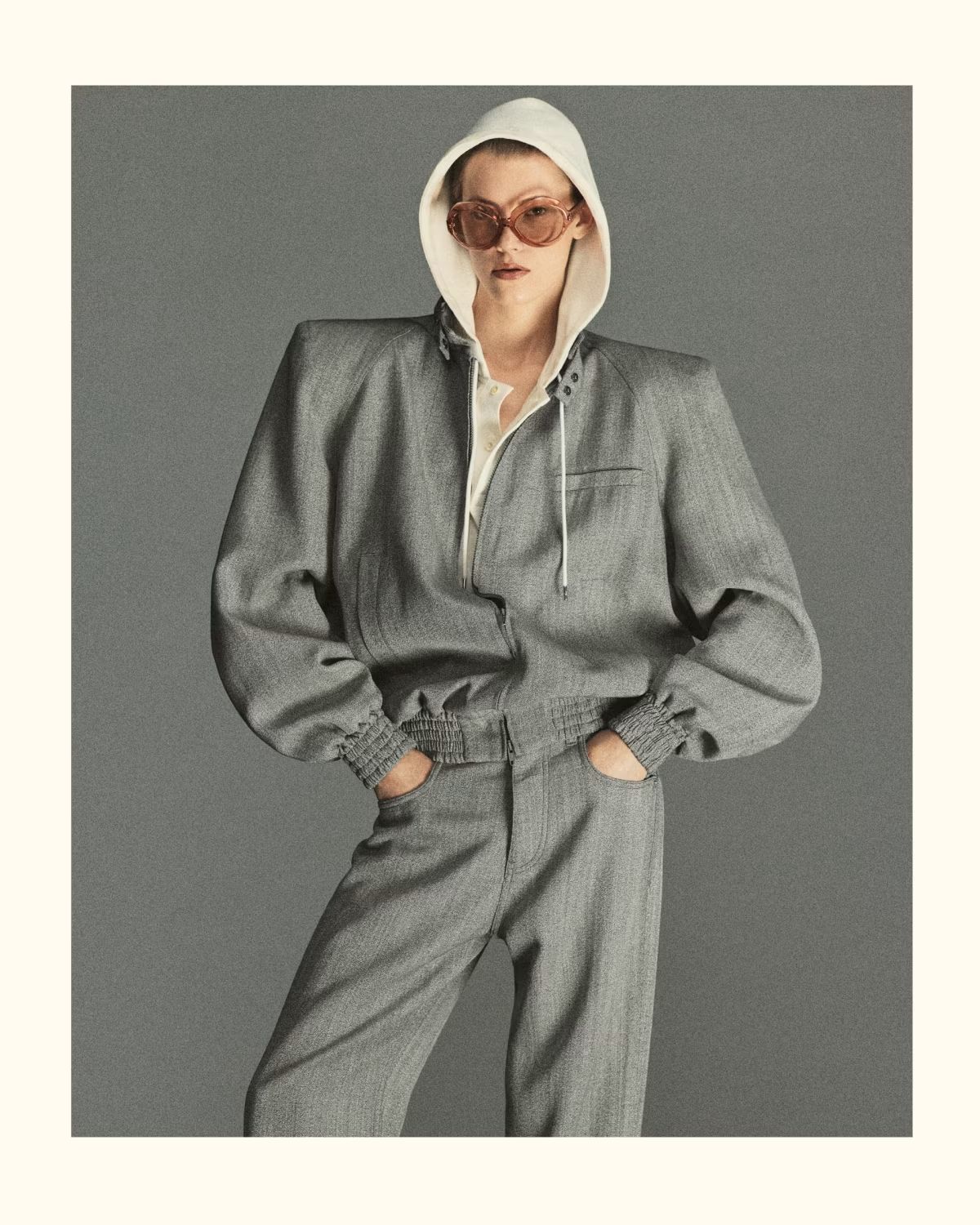 Angelina Kendall, Amelie Nsengiyumva, Dana Smith in Phoebe Philo by Mark Kean for HTSI Magazine May 2025