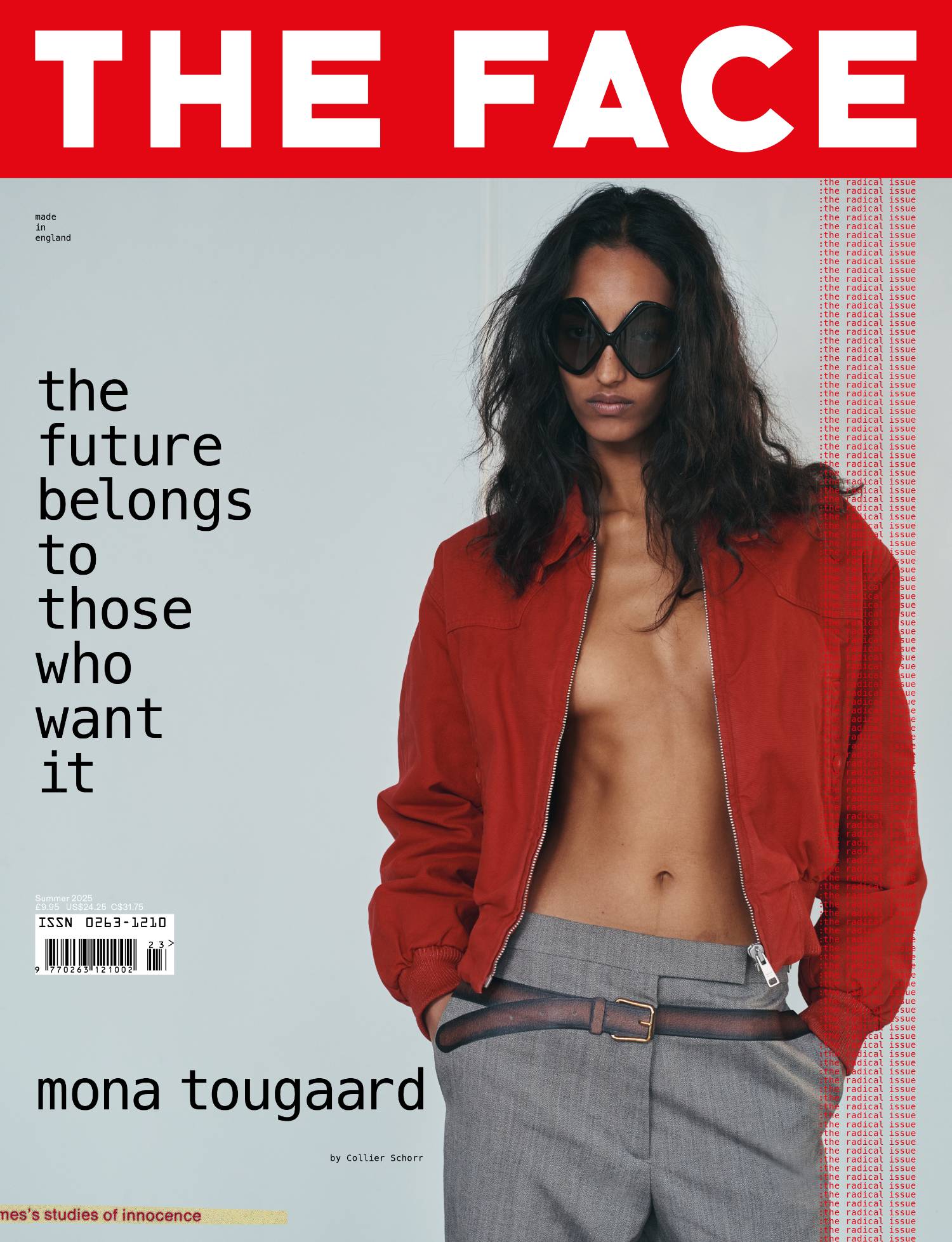 Mona Tougaard Covers The Face Magazine Summer 2025