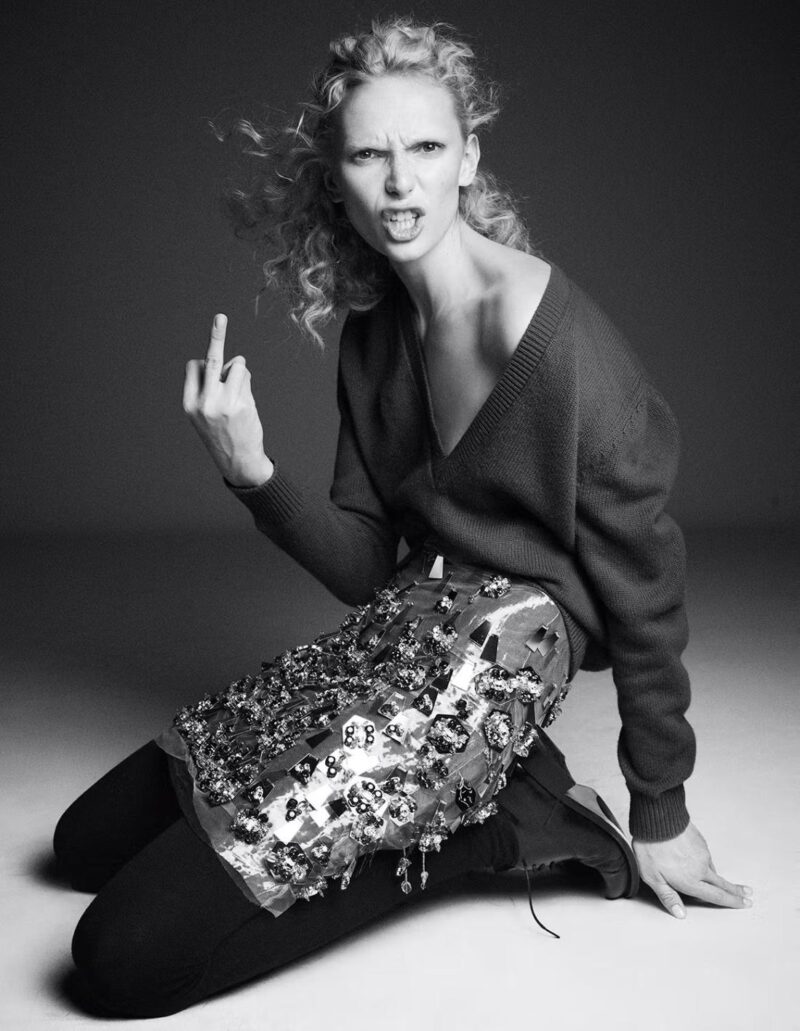 Alex Consani by Karim Sadli for W Magazine Fall-Winter 2025