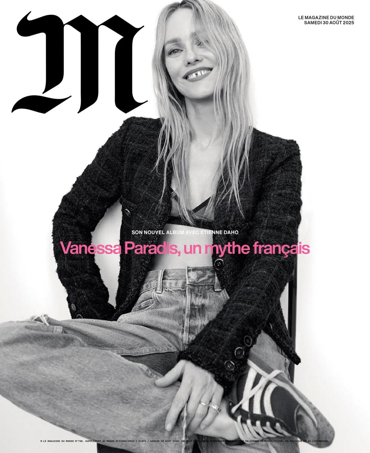 Vanessa Paradis covers M Le magazine du Monde August 2025